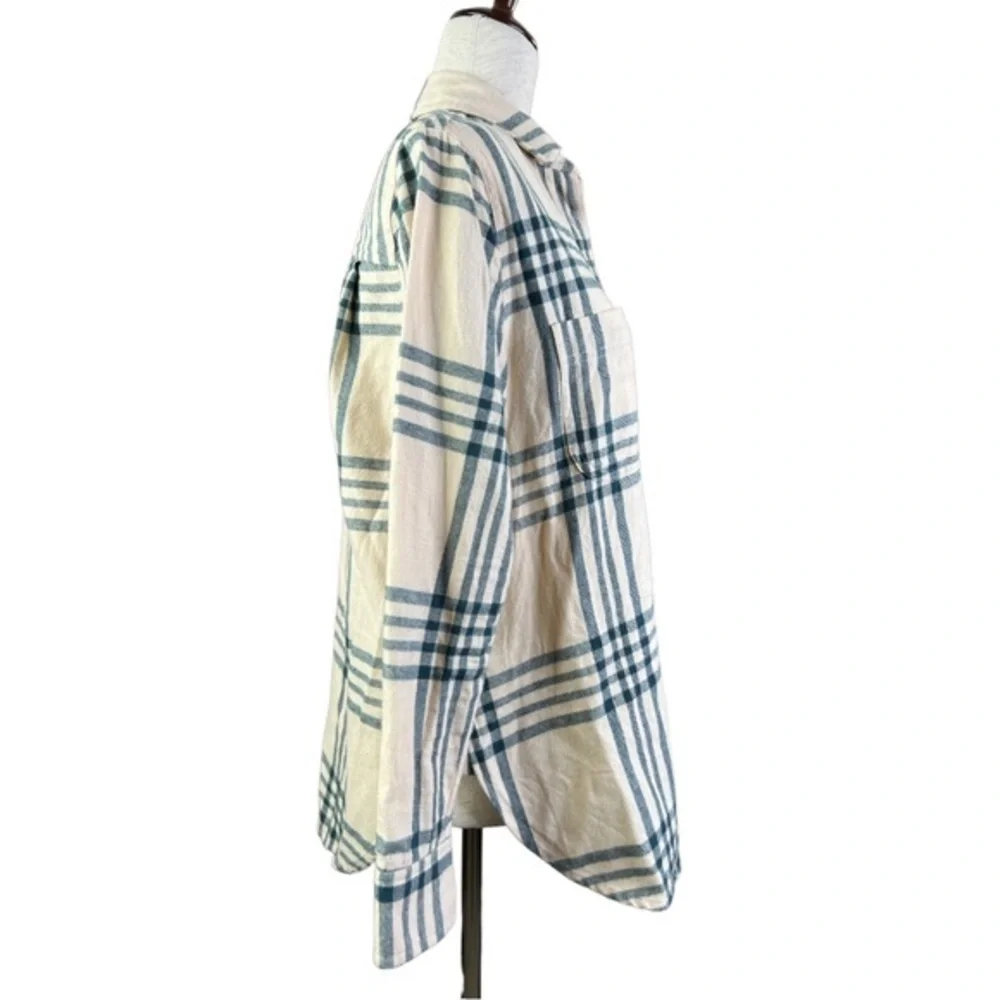 MADEWELL OVERSIZED EX-BOYFRIEND SWING SHIRT IN WINDOWPANE SZ XXS - Picture 5 of 8